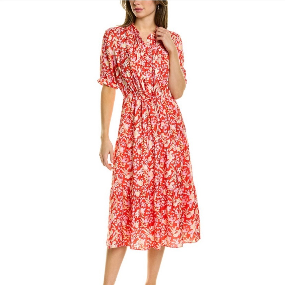 J Mclaughlin silk floral dress!